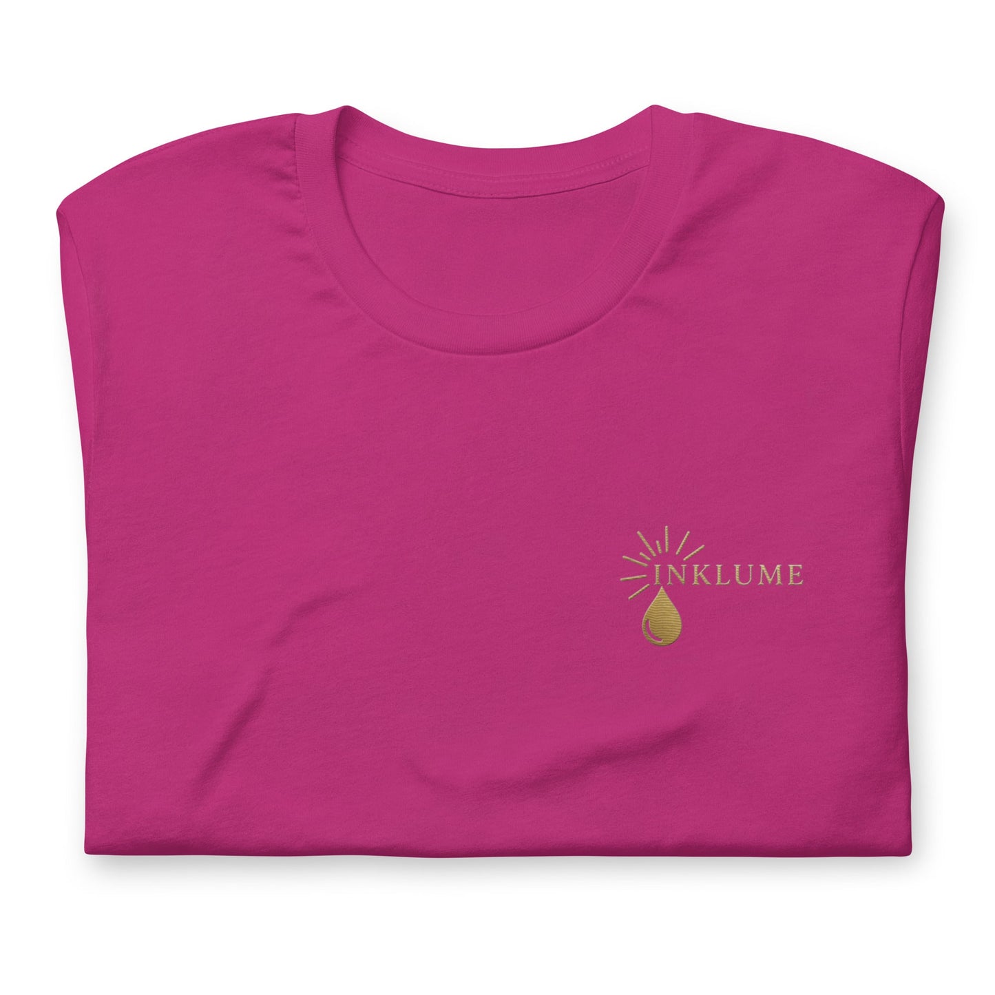 Berry color Inklume t-shirt front shot