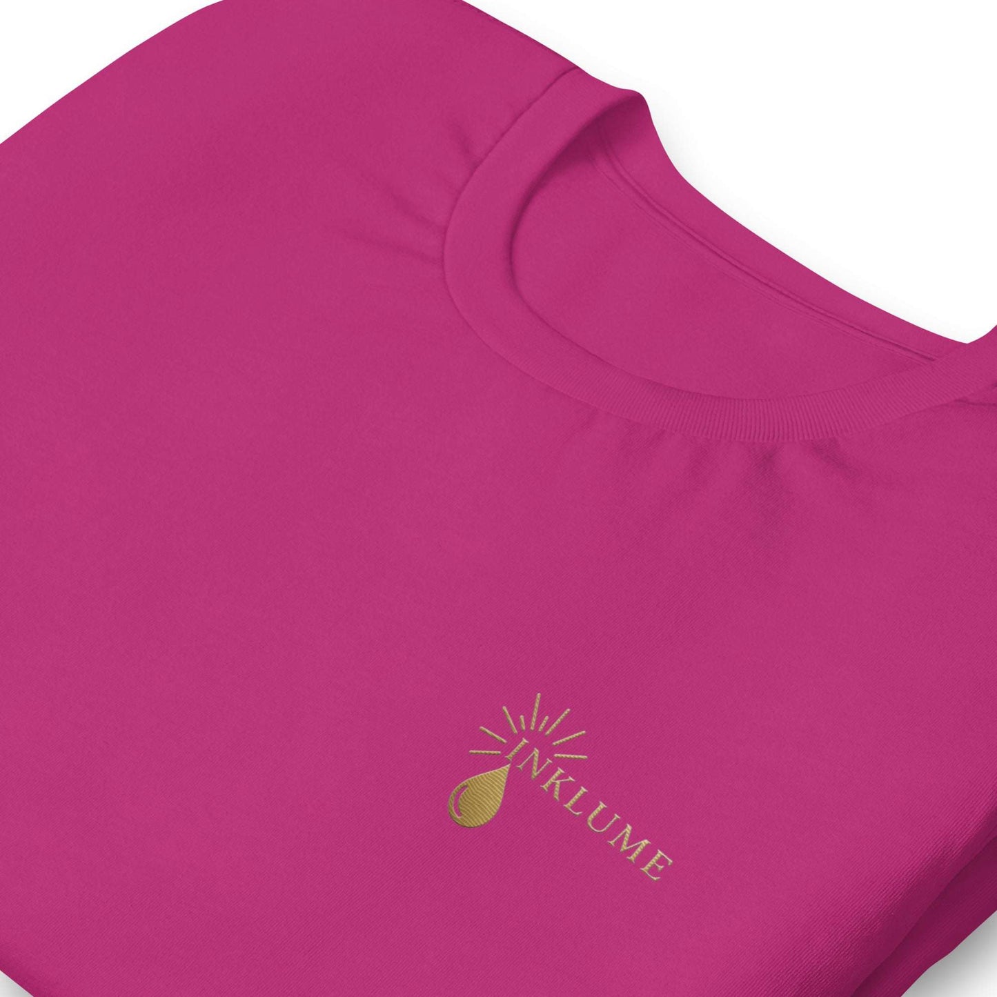 Berry color Inklume t-shirt front shot